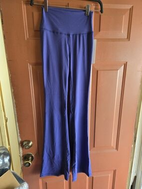 High-Waist Purple Flare Pants